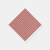 Rood en wit Gingham Servet (Hoek)