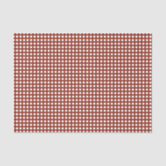 Rood en wit Gingham Tissuepapier