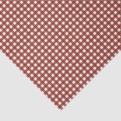 Rood en wit Gingham Tissuepapier (Detail)