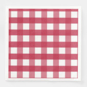 Rood en wit Gingham Trivet Servet (Voorkant)