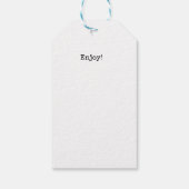 Rood en wit GinghamTag HAMbyWG Cadeaulabel (Achterkant)