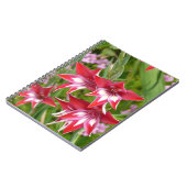 Rood en Wit Gladiolas Zomer Botanisch Notitieboek (Linkerzijde)
