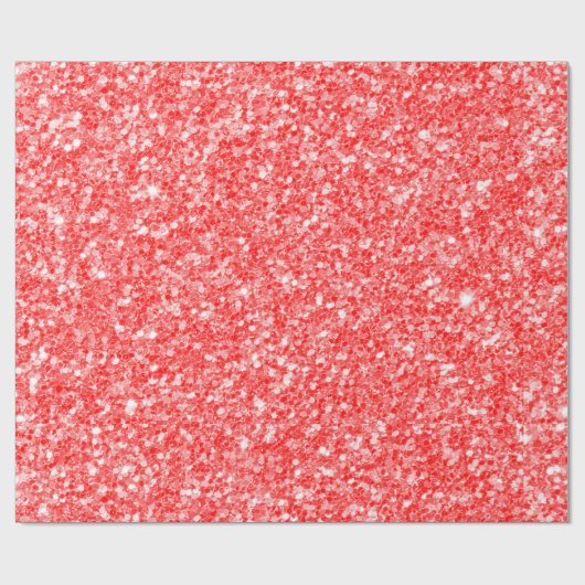 Rood en wit glitter cadeaupapier (Vlak)