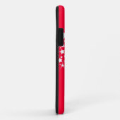 Rood en wit glitter hart Case-Mate iPhone case (Achterkant/rechts)