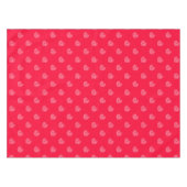 Rood en wit glittershart tafelkleed (Voorkant (Horizontaal))