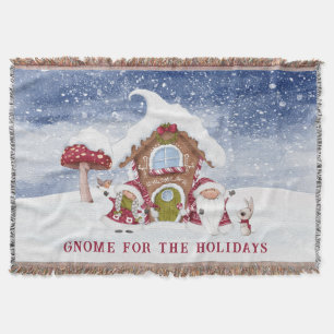 Rood en wit gnoom voor de Feestdagen Deken