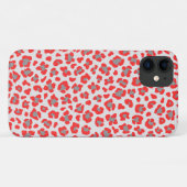 Rood en wit grafische kunst Case-Mate iPhone case (Achterkant (horizontaal))