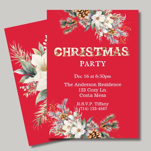  rood en wit groen kerstfeest kaart