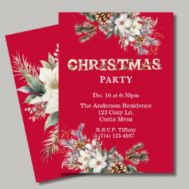  rood en wit groen kerstfeest kaart