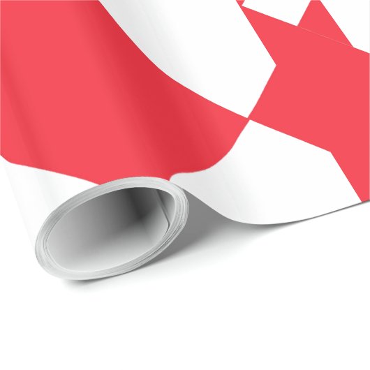 Rood en wit, groot bedieningspaneel met ruitvormig cadeaupapier (Rol Hoek)