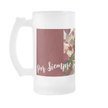 Rood en wit Happy Jubileum Foto Spaans