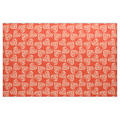Rood en wit hart ・ Elegant traditioneel kerstfeest Stof (Fat Quarter)
