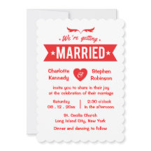 Rood en Wit Hart We gaan trouwen