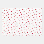 Rood- en wit-hartritme, aangepaste achtergronden inpakpapier vel (Voorkant)