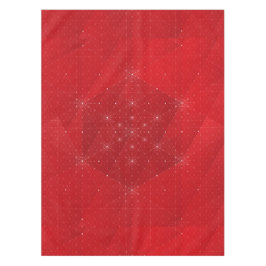 Rood en wit Hexagon Geometric Pattern Tablecloth Tafelkleed