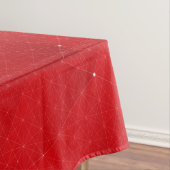 Rood en wit Hexagon Geometric Pattern Tablecloth Tafelkleed (Voorbeeld)