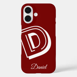 Rood en Wit hoesje iPhone - gepersonaliseerde nom