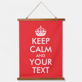 Rood en wit houden kalme parodie hangend wandkleed (Voorkant)