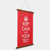 Rood en wit houden kalme parodie hangend wandkleed (Gebogen)