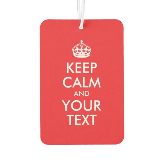 Rood en wit houden kalme parodie luchtverfrisser (Achterkant)