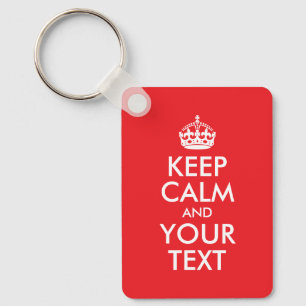 Rood en wit houden kalme parodie sleutelhanger