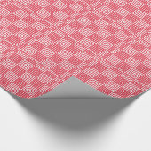 Rood en wit Japans afdrukken Cadeaupapier (Hoek)