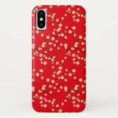 Rood en wit Japans Cherry Blossom Pattern Case-Mate iPhone Case (Achterkant)