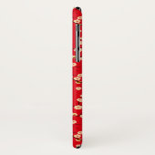 Rood en wit Japans Cherry Blossom Pattern Case-Mate iPhone Case (Achterkant/links)