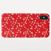 Rood en Wit Japans Kersenbloesempatroon Case-Mate iPhone Case (Achterkant (horizontaal))