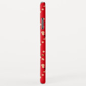 Rood en Wit Japans Kersenbloesempatroon Case-Mate iPhone Case (Achterkant/rechts)