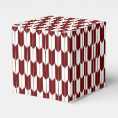 Rood en wit Japans Yagasuri Pattern Favor Box Bedankdoosjes (Voorkant Zijde)
