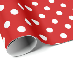 Rood en wit karbonadepapier met kerstinslag cadeaupapier