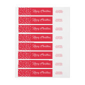 Rood en wit kerstfeest (Vel)