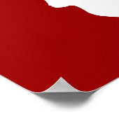Rood en wit kerstfeest Der Stag Head Poster (Hoek)