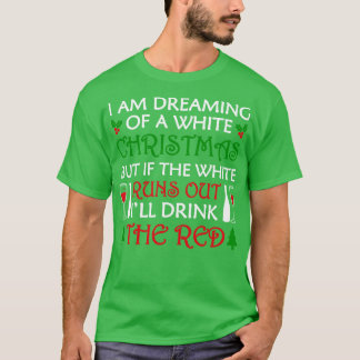 Rood en wit kerstfeest t-shirt