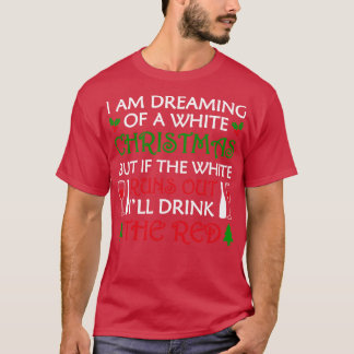 Rood en wit kerstfeest t-shirt