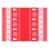 Rood en wit kerstfeest tafelkleed (Voorkant (Horizontaal))