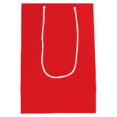 Rood en Wit Kerstmis Monoline Schrift Medium Cadeauzakje (Achterkant)