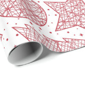 Rood en wit kerstpatroon — Gift Wrap Cadeaupapier (Rol Hoek)