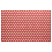 Rood en wit kerstsnowflake patroon stof (Fat Quarter)