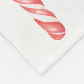 Rood en wit kerstvierkant gebak fleece deken (Hoek)