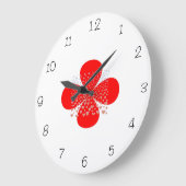 Rood en wit> Keukenklokken Grote Klok (Hoek)