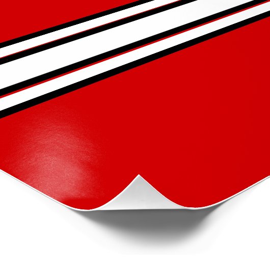 rood en wit, klasse reünie Posters (Hoek)