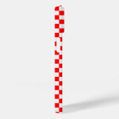 Rood en wit klassiek schaakbord van STaylor Case-Mate iPhone Case (Achterkant / Rechts)