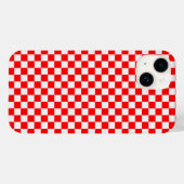 Rood en wit klassiek schaakbord van STaylor Case-Mate iPhone Case (Achterkant (horizontaal))