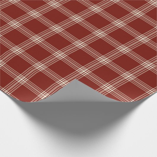 Rood en wit - klein cadeaupapier (Hoek)