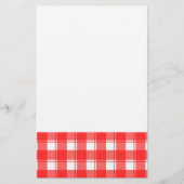 Rood en wit land met strips briefpapier (Voorkant)