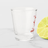 Rood en Wit Laten we Sauced Krijgen Meisjesuitgans Shot Glas (Links)