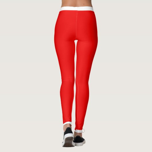 Rood en wit leggings (Achterkant)
