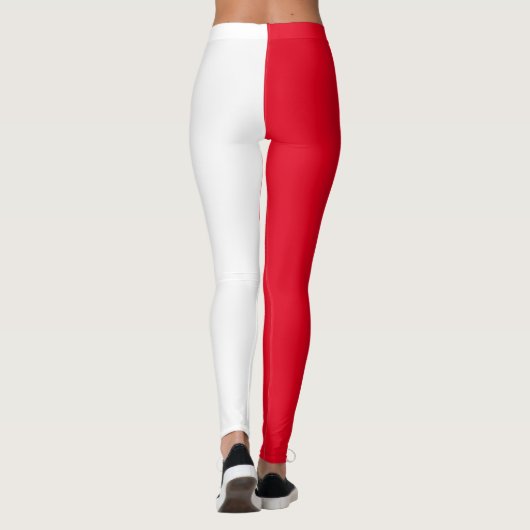 Rood en wit leggings (Achterkant)